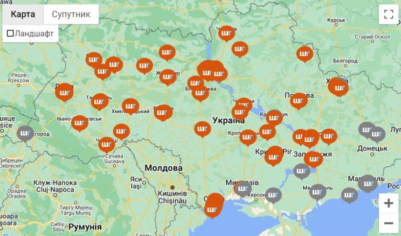 Карта відділень ШвидкоГроші