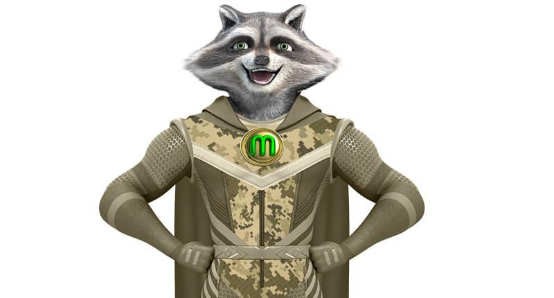 Єнот Менні - символ МаніВео