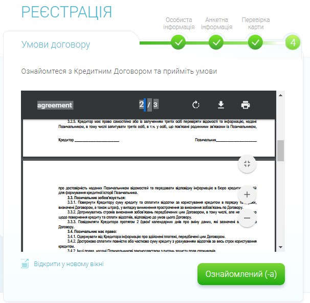 Договір кредитування