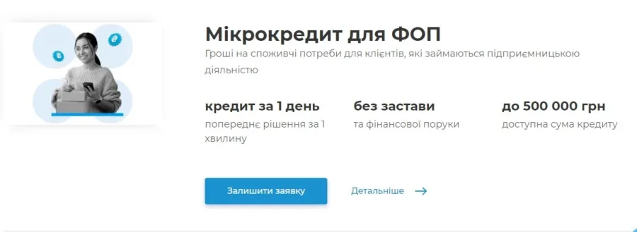 Мікрокредит для ФОП від IdeaBank