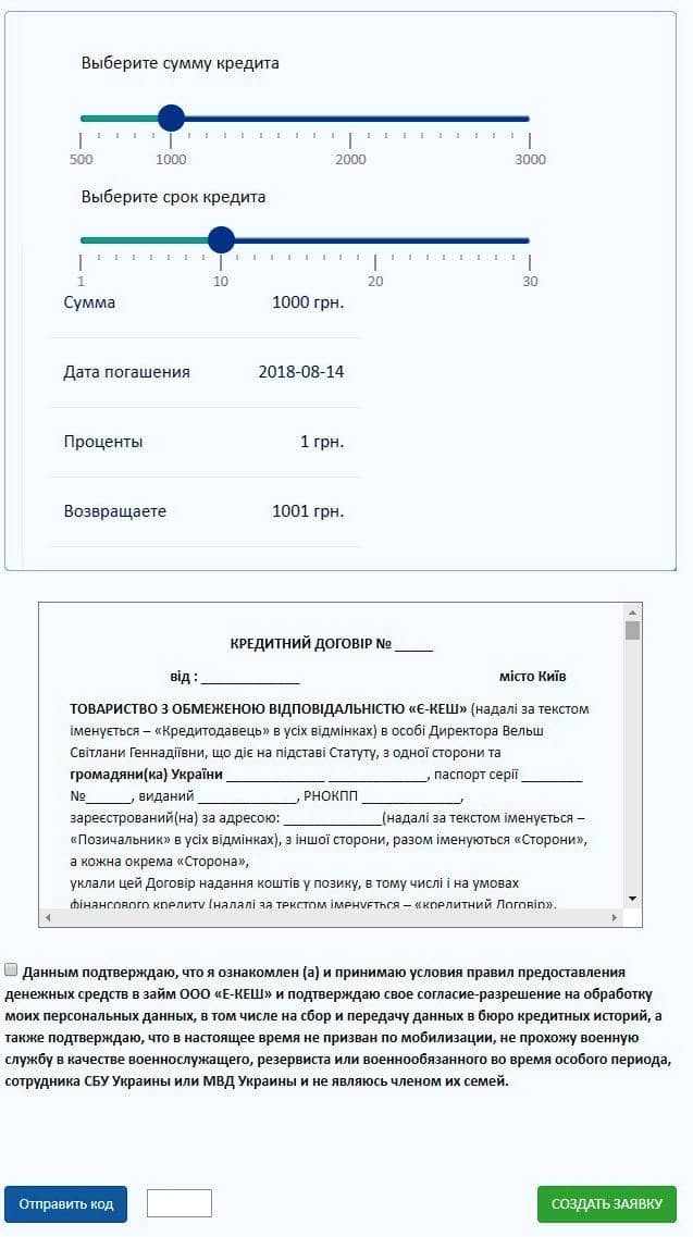 Кредитний договір