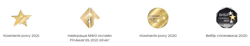 Нагороди МФО Слон Кредит