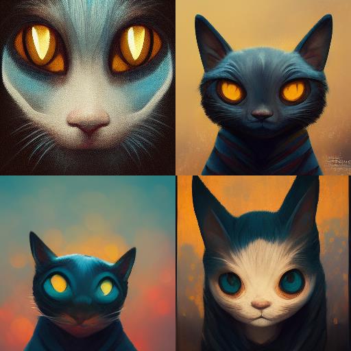 Кот намальований нейромережею