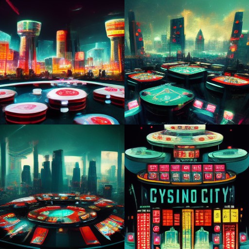 Зображення казино згенероване у нейромережі MidJourney