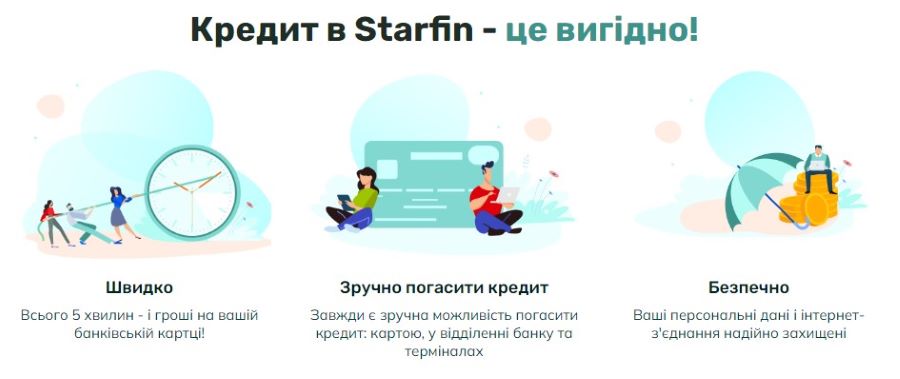 Преимущества кредитования в СтарФин