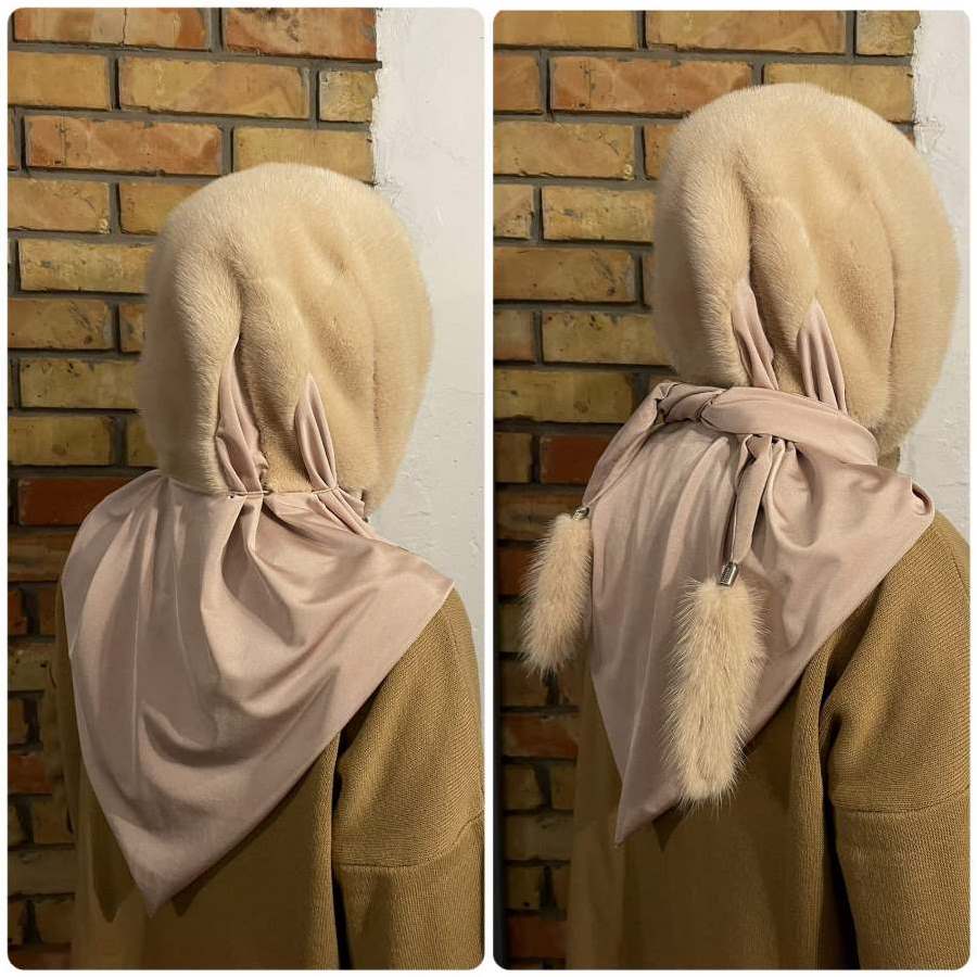 Норкова шапка-хустка