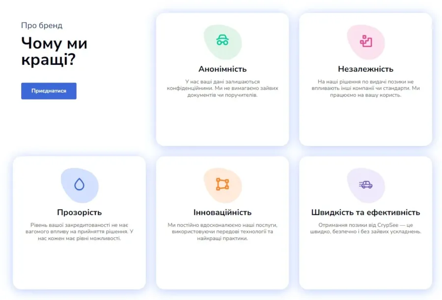 Переваги криптпозики в CrypSee