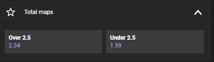 Тоталы на матч CS2