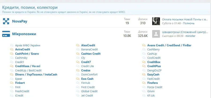  Форум для обговорення мікрокредитування anticollector.ua